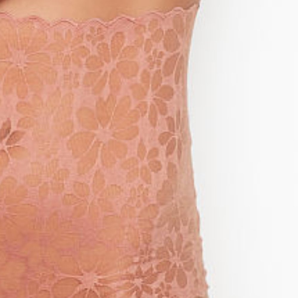 VS XS Thong High-Waist No-Show Rose Mesh So Gorgeous! Victoria’s Secret NWT - Picture 11 of 13